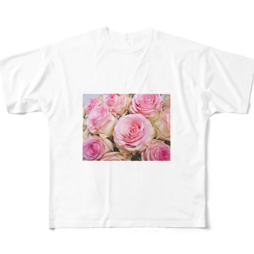 バラ12 フルグラフィックTシャツ