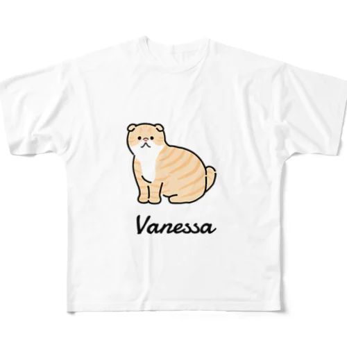 Vanessa フルグラフィックTシャツ