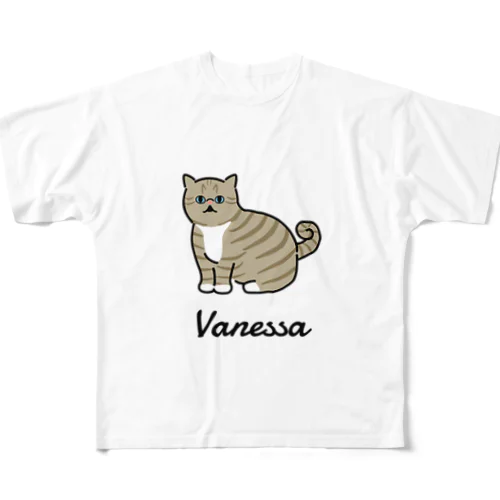 Vanessa フルグラフィックTシャツ