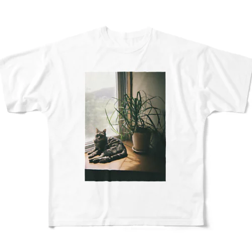 猫の写ルンです All-Over Print T-Shirt