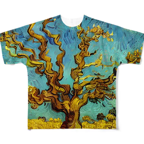 ゴッホの木#56 フルグラフィックTシャツ