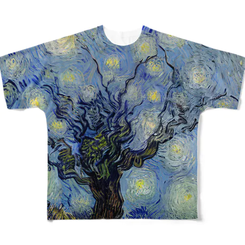ゴッホの木#80 풀그래픽 티셔츠