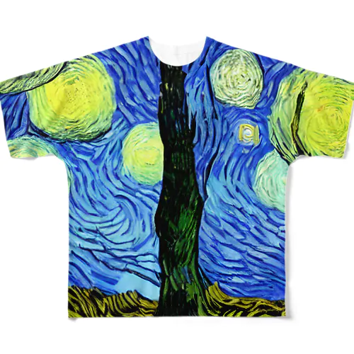 ゴッホの木#125 フルグラフィックTシャツ