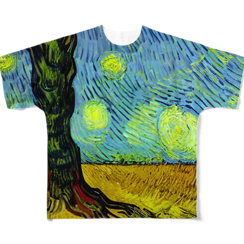 ゴッホの木#310 풀그래픽 티셔츠