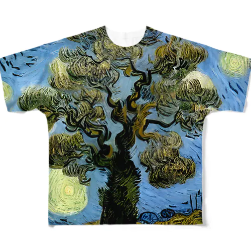ゴッホの木#368 フルグラフィックTシャツ