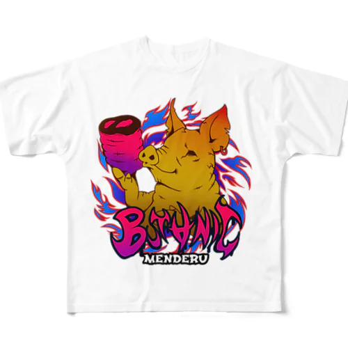 BUTANIC フルグラフィックTシャツ