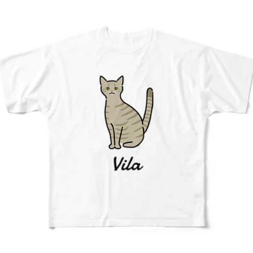 Vila フルグラフィックTシャツ