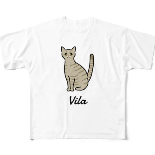 Vila フルグラフィックTシャツ