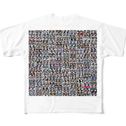 StableDiffusion 無名の女性たち フルグラフィックTシャツ