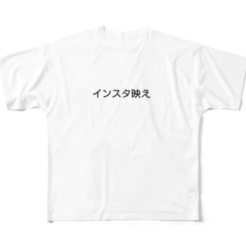 インスタ映え フルグラフィックTシャツ