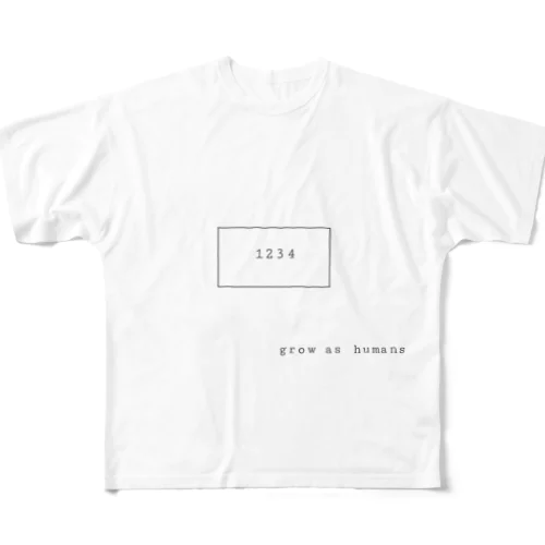 grow as humans All-Over Print T-Shirt