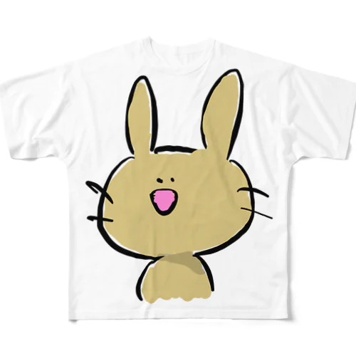 うさちゃん フルグラフィックTシャツ