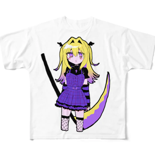 シニガミガール All-Over Print T-Shirt