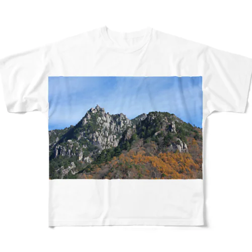 瑞牆山 - Mt.Mizugaki - フルグラフィックTシャツ