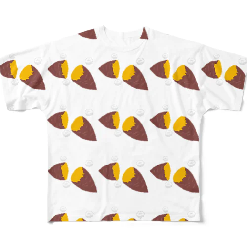 ドット絵さつまいもたち All-Over Print T-Shirt