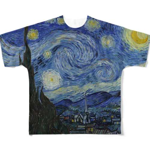 ゴッホ　星月夜 All-Over Print T-Shirt