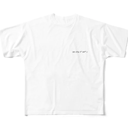 淫語モールス信号シリーズ　「slave」 フルグラフィックTシャツ