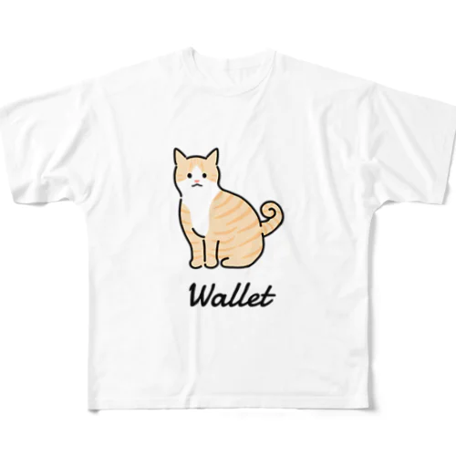 Wallet フルグラフィックTシャツ
