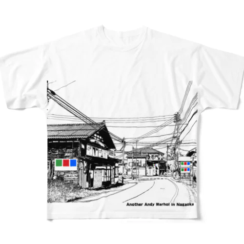 高度に抽象化された例の看板 フルグラフィックTシャツ