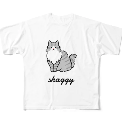 shaggy フルグラフィックTシャツ