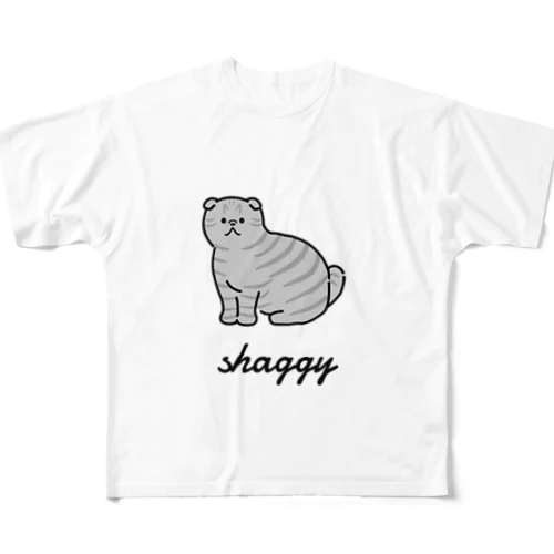 shaggy フルグラフィックTシャツ