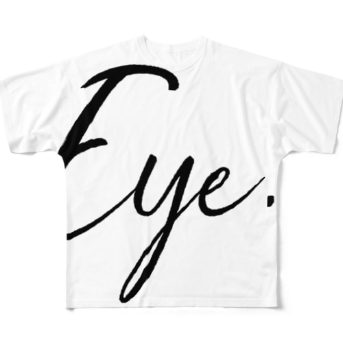 Eye.suzuri Black All-Over Print T-Shirt