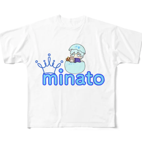 ℳ♛minato フルグラフィックTシャツ