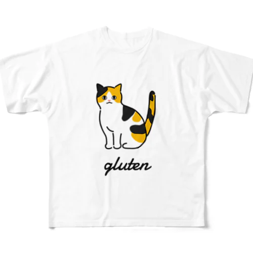 gluten フルグラフィックTシャツ