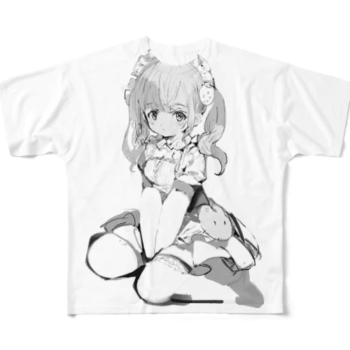 めいどさん フルグラフィックTシャツ