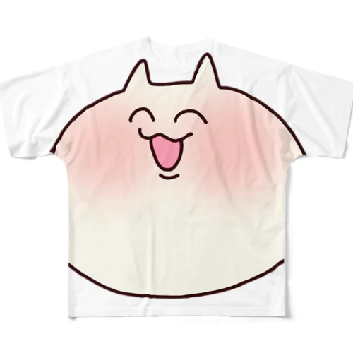 ネッコだよ！な フルグラフィックTシャツ