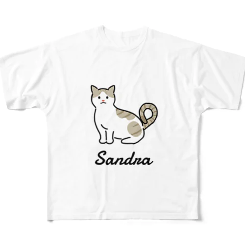 Sandra フルグラフィックTシャツ
