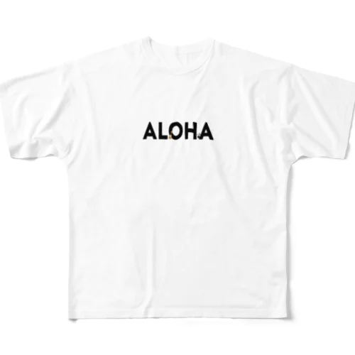 アロハウクレレ＆フラ All-Over Print T-Shirt