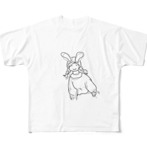 うさふぁっしょん。。 フルグラフィックTシャツ