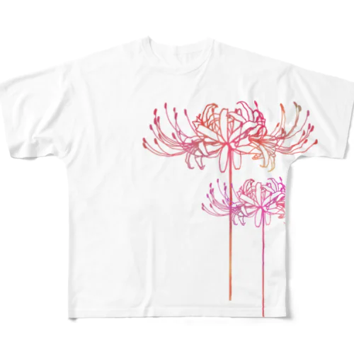 曼珠沙華 【黄昏】 All-Over Print T-Shirt