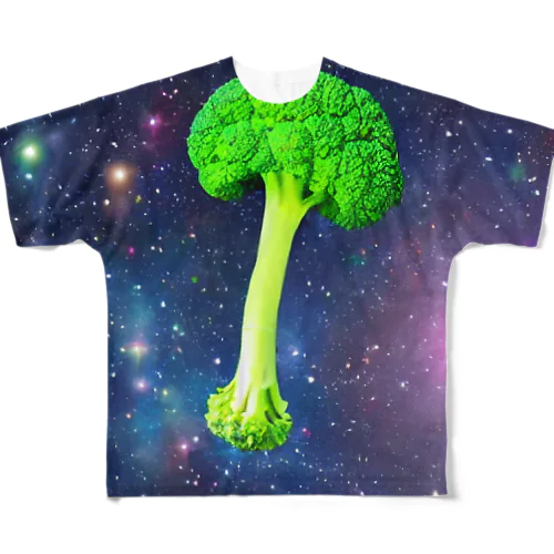 スペース・ブロッコリー🥦 All-Over Print T-Shirt