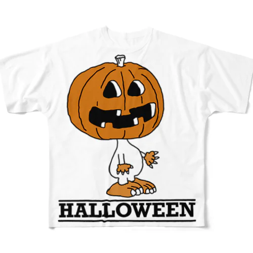 ハロウィンのパンプキン🎃 フルグラフィックTシャツ