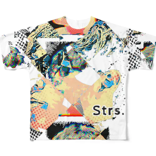 Strs.com アートロゴ All-Over Print T-Shirt