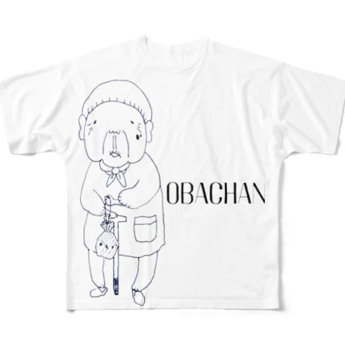 トメさん８７歳（おばあちゃんclub） フルグラフィックTシャツ