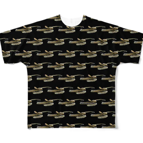 HABU（A-SE） All-Over Print T-Shirt