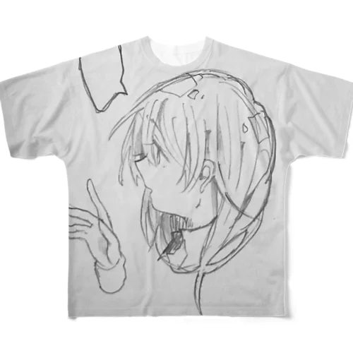 「」 フルグラフィックTシャツ