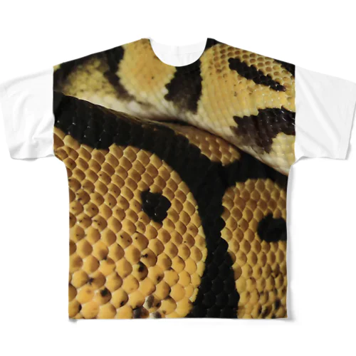 Real colorful snake skin Nr. 7,  本物 の カラフルな ヘビ 皮 No. 7,  7番 フルグラフィックTシャツ