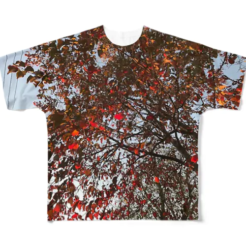 201910181619002　桜の紅葉 フルグラフィックTシャツ