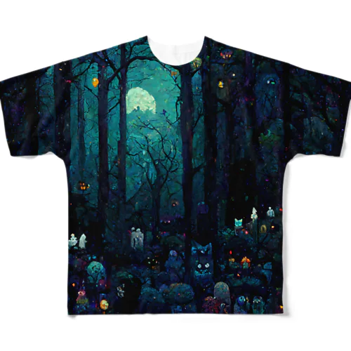 Lost Pet Forest フルグラフィックTシャツ