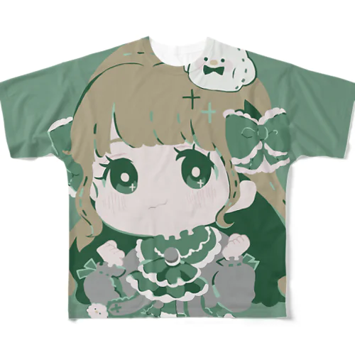 小鳥わたげ フルグラフィックTシャツ