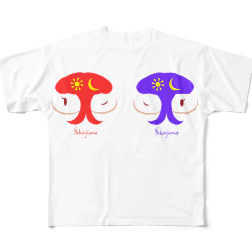 中島姉妹 All-Over Print T-Shirt