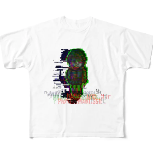 カマキリ女 ドット絵(バグ) All-Over Print T-Shirt