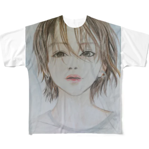 淡く輝く少年 フルグラフィックTシャツ