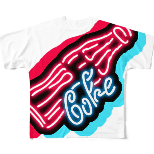 NEON COKE All-Over Print T-Shirt
