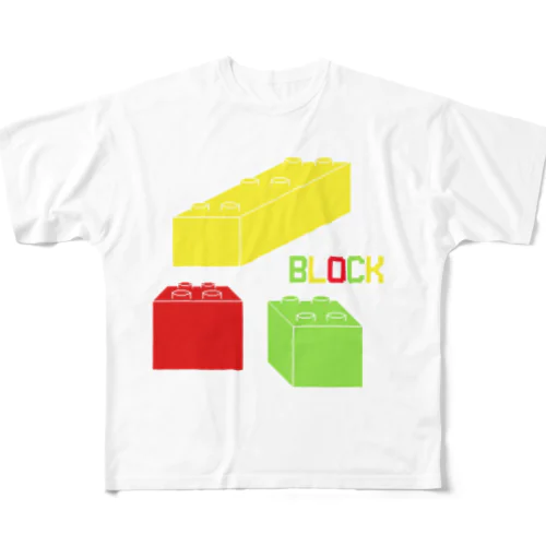 BLOCK フルグラフィックTシャツ