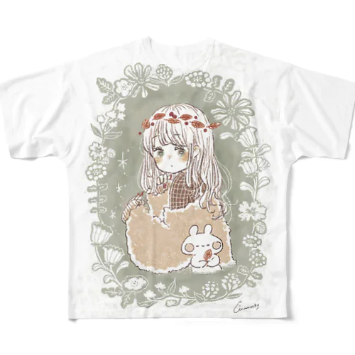 秋服のおんなのこ All-Over Print T-Shirt